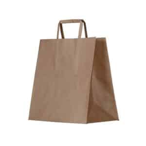 Bag Kraft Paper Flat Handle Medium, 200/C