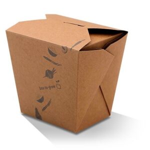 Noodle Box 32oz Kraft Paper Pla Coated, 500/C