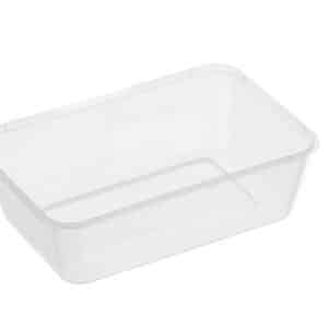 Container 650ml Rectangular Genfac, 500/C