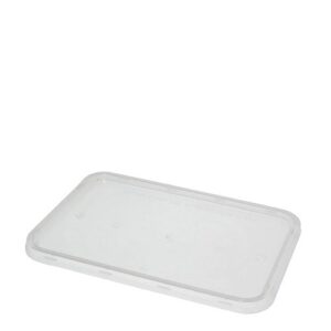 Lid To Suit Rectangular Container Clear 175x120x7mm, 50/Slv