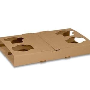 Cup Holder Corrugated 4 Cell, 100/C