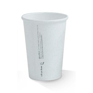 Coffee Cup 10oz S/W Plain White, 50/Slv