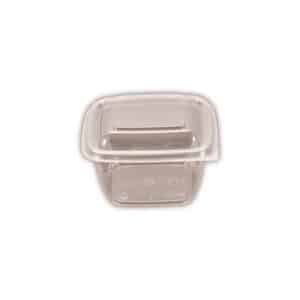 Container 450ml I-Cube Clear Hinged Lid, 250/C