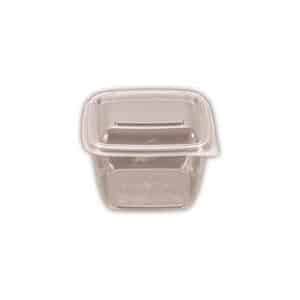 Container 600ml I-Cube Clear Hinged Lid, 250/C