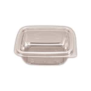Container 750ml I-Cube Clear Hinged Lid, 150/C