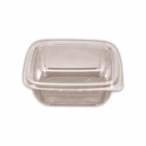 Container 1000ml I-Cube Clear Hinged Lid, 150/C