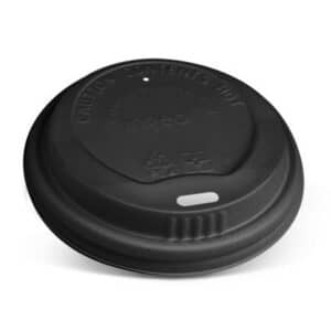 Lid 90 mm Cpla S/T Cup(12/16/20oz) Black, 50/Slv