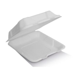 Dinner Box Sugarcane Ex-Large 9", 100/Slv
