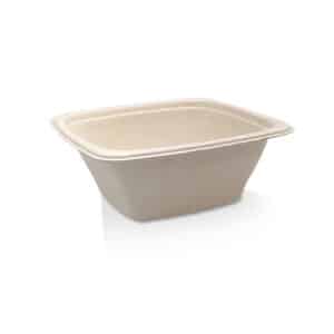 CONTAINER 32oz SUGARCANE SQUARE, 300/C