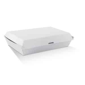 Family Box Corrugated Plain White, 100/C