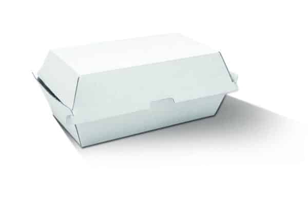 Snack Box Corrugated Regular Plain White, 200/C