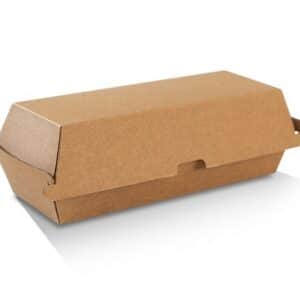 Hot Dog Box Corrugated Brown Medium,  200/C