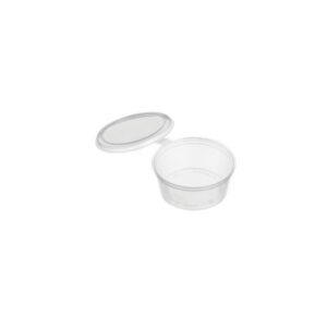 Sauce Container 50cc Genfac Round Hinged, 200/Slv