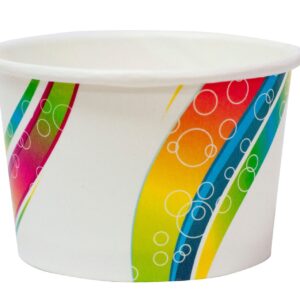 Icecream Cup 4oz Multi Colour 125ml, 1000/C
