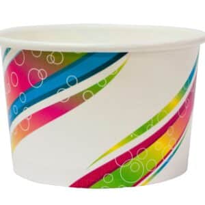 Icecream Cup Paper Multi Color 250ml, 1000/C