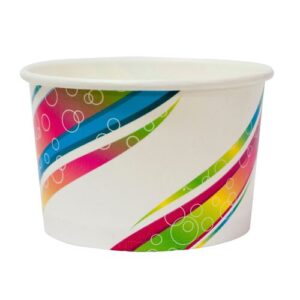 Cup Icecream Paper Multi Colour-250ml, 50/Slv
