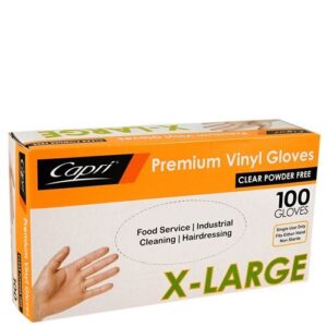 Gloves Vinyl Powder Free Clear Ex-Large, 1000/C