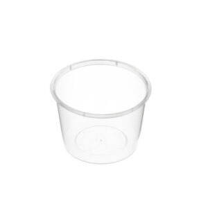 Container 600ml Genfac Round, 50/Slv
