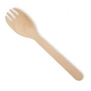 Wooden Spork Genfac 160mm, 100 Piece/Pack