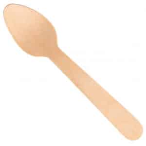 WOODEN TEASPOON GENFAC, 110MM, 100piece/pack
