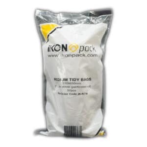 Bag 27l Kitch Tidy Ikon White, 50/Slv