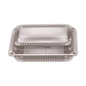 Container Super Rectangle Hinged Lid, 100/SLV