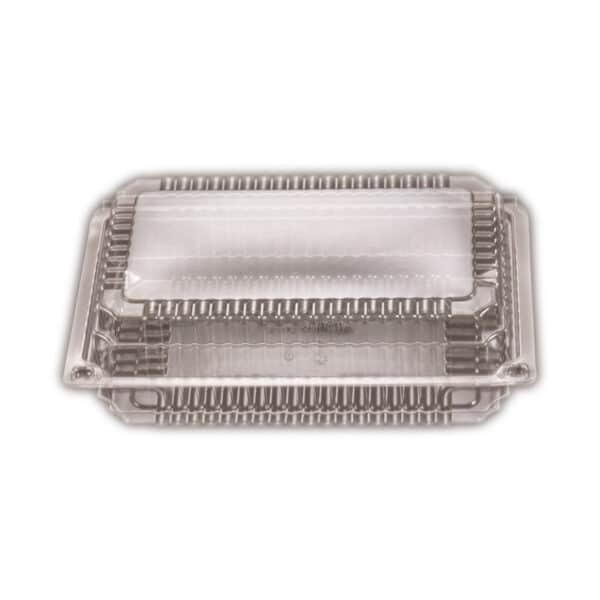 Container Super Rectangle Hinged Lid, 100/SLV