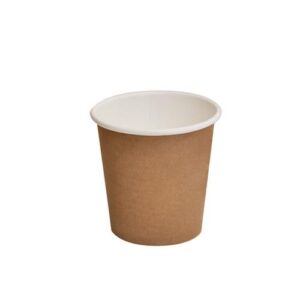 Cup 4oz PLA Coated SW Cup/Brown Print, 1000/C