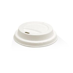 Lid Sugarcane 8/12/16/20oz White 90mm, 1000/C