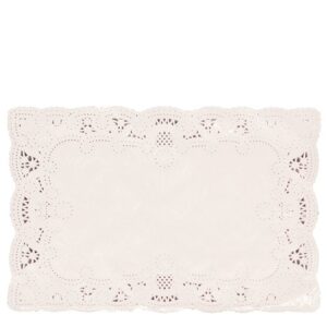 Doyley Paper Lace Rect White 14.5 Inch, 1000/C