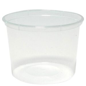 Container 850ml Round Pp Microwavable Clear, 500/C