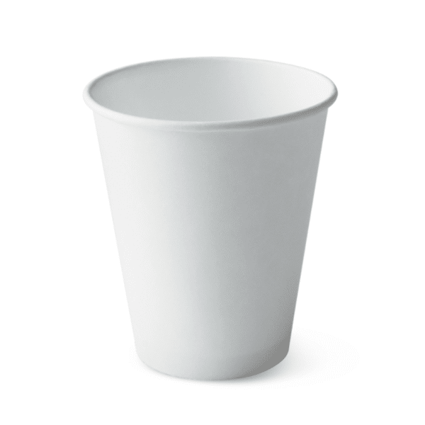 Cup 12oz S/W Hot Plain White, 50/Slv