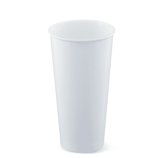 CUP 24oz S/W COLD PLAIN WHITE, 500/C
