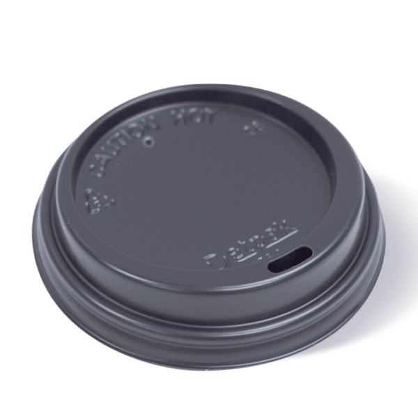 Lid 89mm S/T Hot Cup 12/16/20oz Black, 100/Slv