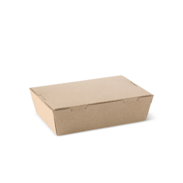 Lunch Box Kraft Paper Brown Small, 50/Slv