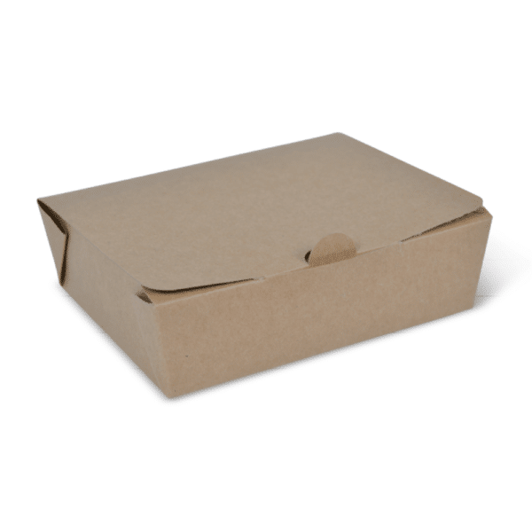 Lunch Box Kraft Paper Takeaway Large, 75/Slv