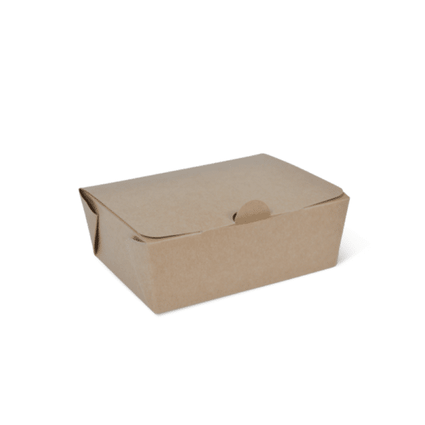Lunch Box Paper Takeaway Brown Small, 50/Slv