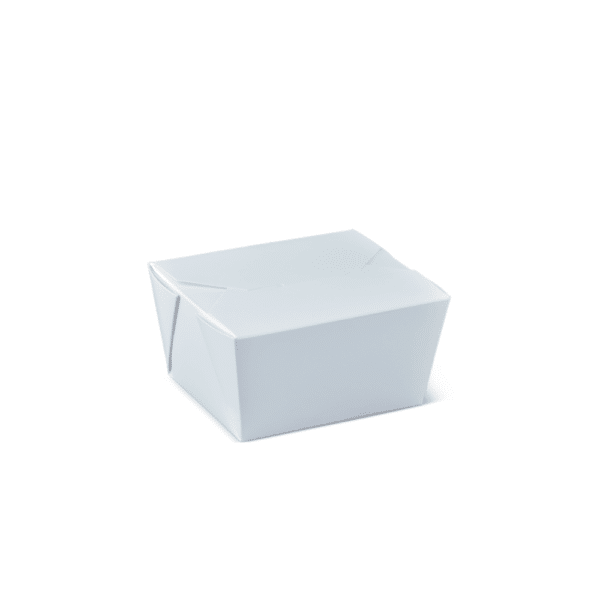 Lunch Box Kraft Paper White Pail-Pak#1, 450/C