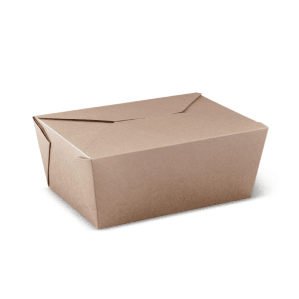 Lunch Box Kraft Paper Brown Pail-Pak#4, 25/Slv