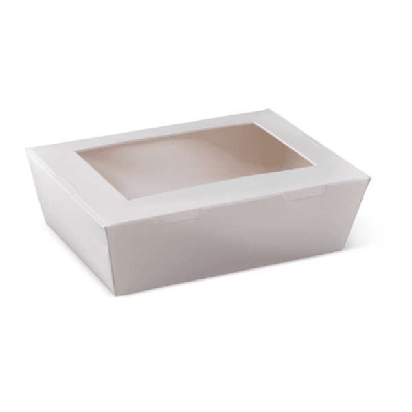 Lunch Box Kraft Paper Window White Large, 200/C