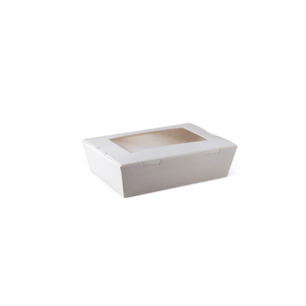 Lunch Box Kraft Paper Window White Ex-Small, 200/C