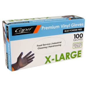 Gloves Vinyl Powder Free Blue Ex-Large, 1000/C