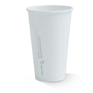 Coffee Cup 20oz Pla-Coated Plain, 50/Slv
