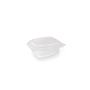 Container 8oz Pet Hinged Rectangle, 50/Slv