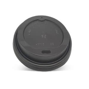 Lid 90mm Plastic 8/12/16/20oz Black, 1000/C