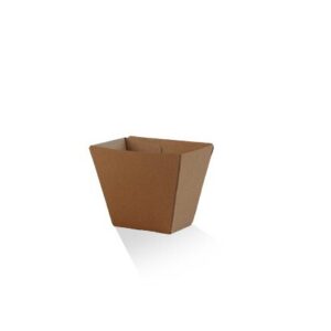 Chip Cup Brown Corrugated Kraft Plain, 50/Slv