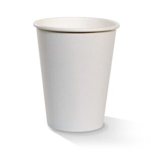 Cup 12oz PE Coated Sw Plain White, 50/Slv