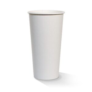 Cup 20oz PE Coated Sw Plain White, 1000/C