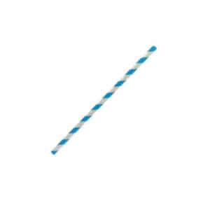 PAPER STRAW SMALL BLUE STRIPE 5.5mm, 2500/C