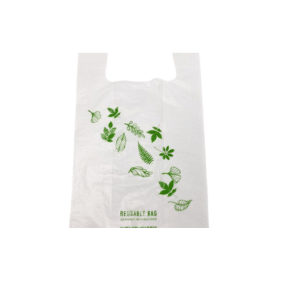 Bag Genfac Printed Green Medium, 100/Slv